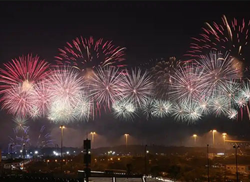 沂水县焰火晚会